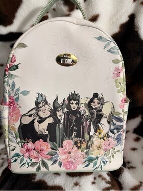 Floral Mini Backpack - White